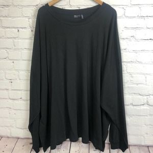 ASOS Design Curve Tee Shirt Long Sleeved Black Size 26 New Without Tags